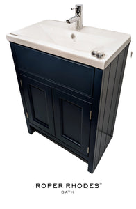 Roper Rhodes Hampton - Vanity unit with ceramic basin & Swirl mixer tap