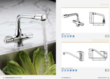 Load image into Gallery viewer, Francis Pegler - Arbon - Kitchen Sink Mixer Tap Chrome Dual Lever 922021
