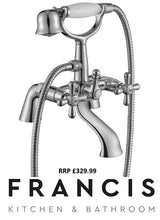 Load image into Gallery viewer, Mercia Traditional - Mounted Bath Shower Mixer with Shower Kit - Francis Pegler
