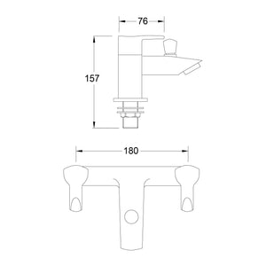 Deva by Methven - HENLEY BATH SHOWER MIXER TAP HEN106.