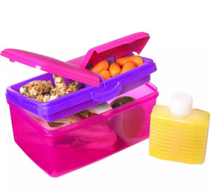 Sistema Large Pink Quaddie Lunch Box 2 LTR