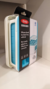 OXO Good Grips Silicone Small Ice Cube Trays with Lid