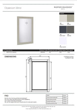 Load image into Gallery viewer, Roper Rhodes Cloakroom Mirror Hampton - HAM420M.PW Vanity Unit Mirror
