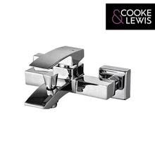 Load image into Gallery viewer, Cooke &amp; Lewis - Chrome Single Lever Bath Shower Mixer (Hose &amp; Shower Head Included ) - Cooke &amp; Lewis Collection
