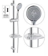 Load image into Gallery viewer, SmarTap Smart Shower System With Black Dual Controller &amp; Shower Slider Rail Kit
