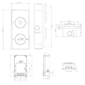 SmarTap Smart Shower System With Black Dual Controller & Shower Slider Rail Kit