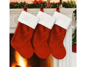 1 XL JUMBO LUXURY SOFT PLUSH STOCKING ADD ANY NAME